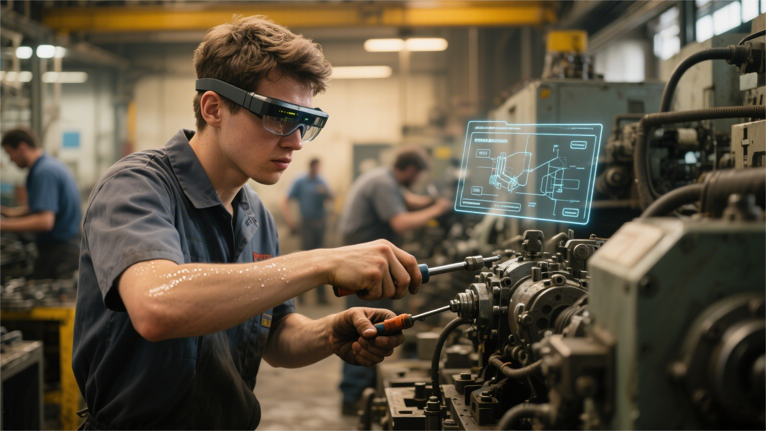 AR工业维修培训场景图